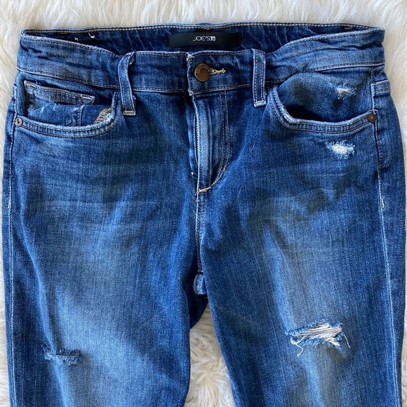 Joe's Jeans The Skinny Rolled Distressed Keagan Ankle Cut - Picture 4 of 13